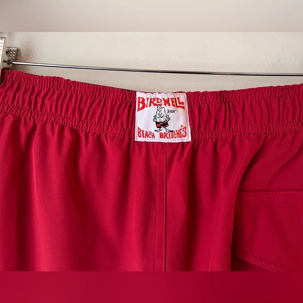 Birdwell Beach Britches Red Board Swim Lined 7.5” Inseam Shorts Sz XXL 2XL